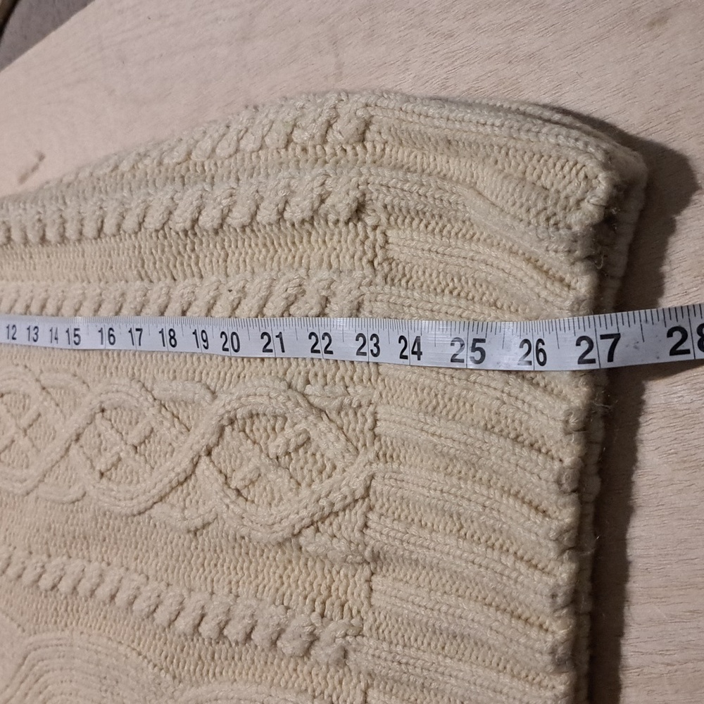 B65 JODIFL Cable Knit Sweater Deary Sz Sm Wide Ribbed Hems Crew Neck Oversized - Picture 7 of 9